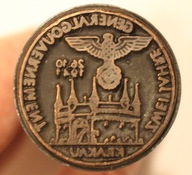 KRAKÓW - KRAKAU 26.10.1941 - GG GENERALNA GUBERNIA - ORYGINALNA PIECZĄTKA