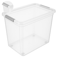 POJEMNIK NA ZABAWKI PUDEŁKO Z POKRYWĄ 80L PLASTIKOWY ZAMYKANY ORGANIZER