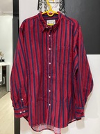 6 Peter Christian sztruks bordo niebieskie pasy bawełna kieszeń duża 2XL