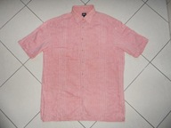 GUISE 100% LEN jak NOWA LNIANA łosoś KOSZULA r XL