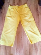 MAC żółte spodnie rybaczki roz44-46 gratis top