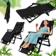 LEŻAK PLAŻOWY OGRODOWY SKŁADANY ŁÓŻKO TURYSTYCZNE METALOWY PODUSZKA GRATIS