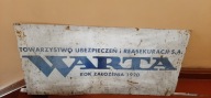 szyld Warta TU i R warta ,szyld UBEZPIECZENIOWY WARTA PRL
