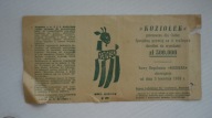 kupon LOTTO - LUBELSKA GRA LICZBOWA - KOZIOŁEK - 1959