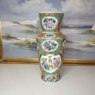 Duży orientalny wazon chiński 41 cm | ręcznie zdobiony | bogate wzory