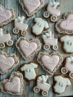 Pierniki, pierniczki podziękowania na chrzest, roczek