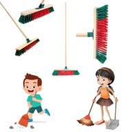 ZAMIATACZ ULICÓWKA MIOTŁA SZCZOTKA ZMIOTKA 50 CM KIJ DO ZAMIATANIA OPRAWNA