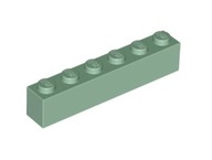 LEGO - Brick 1x6 - Sand Green - 3009 - 10szt.