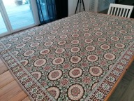 TKANY DWUSTRONNY GOBELINOWY KILIM KAPA OBRUS WZORY ART-DECO 136 x 193 XX