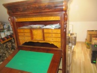 OOOKAZJA--Sekretera Ludwikowska w orzechu XIXw