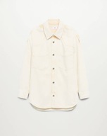 M A N G O kurtka jeansowa katana dżinsowa boyfriend oversize jasna boho XS