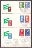 CEPT Europa koperty FDC 1958 zestaw z serii (4)