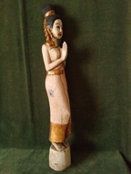 Bardzo duża rzeźba z drewna egzotycznego - 62 cm.