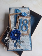 Kartka z okazji 18 urodzin w pudełku unisex