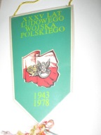 XXXV lat LUDOWEGO WOJSKA POLSKIEGO proporczyk 1978 LOK Klub Oficerów Bytom
