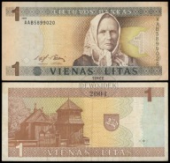 BNA - LITWA 1 Lit Litas 1994 AAB 5899020 # P53 # VF-