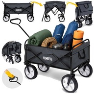 WÓZEK TRANSPORTOWY SKŁADANY WĘDKARSKI BIWAKOWY OGRODOWY WIELOFUNKCYJNY