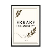 Plakat 50x70 Błądzić jest rzeczą ludzką P10P-1570