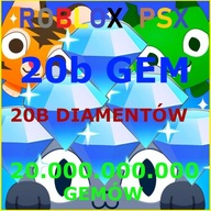 ROBLOX Gemy Diamenty 20B Pet Simulator X PSX GEMS (nie 99)
