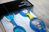 OKULARY DO PŁYWANIA NIKE LIL SWOOSH KOMPLET 2 SZTUKI NIEBIESKIE + BIAŁE