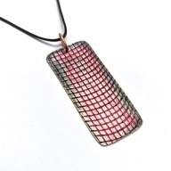 Wisiorek z miedzi. Wężowa skórka No2. Ręczna praca.