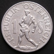 Austria 1 schilling 1957 - rolnik