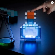 Lampka nocna Minecraft RGB 8 kolorów – świecąca butelka eliksiru USB