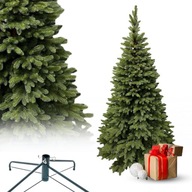 CHOINKA SZTUCZNA 100% PE ŚWIERK LAPOŃSKI 220cm DUŻA GĘSTA JAK ŻYWA STOJAK