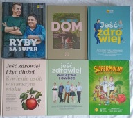 KSIĄŻKI 6 SZTUK KUCHNIA LIDLA JEŚĆ ZDROWIEJ DOM SUPERMOCNI RYBY SĄ SUPER