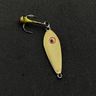 HyRyczki - błystka podlodowa pionowa - mosiężna z oczami