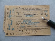 BIELSKO-BOGUMIN KOLEJ BILET PKP-przedwojenny - BIURO PODRÓŻY ORBIS -1939