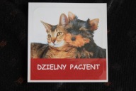 NAKLEJKA - DZIELNY PACJENT - PIES I KOT