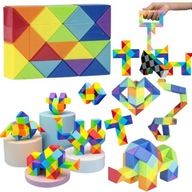 UKŁADANKA LOGICZNA WĄŻ ŁAMIGŁÓWKA EDUKACYJNA DLA DZIECI DO ZABAWY ZABAWKA