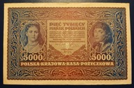 Banknot 5000 marek polskich 1919 rok Kościuszko