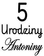 naklejka napis 18-stka urodziny Imię 45x50cm na tablicę ściankę balonową