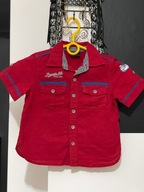 5 Koszula Next czerwień 2 kieszenie typ Formuła 1 pagony naszywki 3 lata