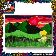 Obraz pt.: „Mały Książę i zachód słońca” w ramach akcji Malujemy sercem