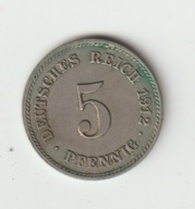 Niemcy-Cesarstwo 5 Pfennig 1912 J