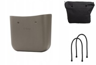 Torebka O bag Standard Outlet Obag Skalista organizer czarny i dł czarne