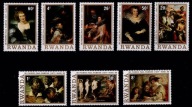 **RWANDA 883-890 = 5E - PETER PAUL RUBENS 1977