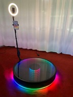 Szkło Fotobudka 360 Wideobudka LED Videobudka Obracanie Selfie 100cm