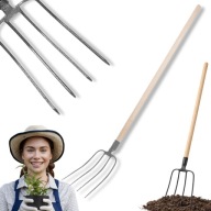 WIDŁY DO OBORNIKA AMERYKAŃSKIE OGRODOWE GOSPODARCZE 4ZĘBNE DREEWNIANY TRZON