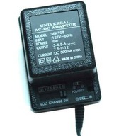 Zasilacz uniwersalny MW108 12V/9V/7,5V/6V/4,5V/3V z defektem (brak wtyczki)