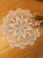 Serwetka szydełkowa - wiosenna