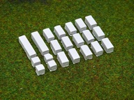 Cegiełki gipsowe mur prosty średni forma 01G