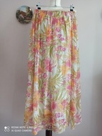 romantyczna włoska długa SPÓDNICA jedwabna 36/38