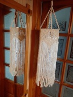 Lampion, makrama boho rękodzieło