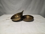 Szalki mosiężne do wagi szalkowej 3kg. Juliusz Sperling 16cm