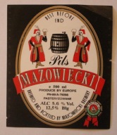 ETYKIETA - BROWAR MAZOWIECKI - Pils MAZOWIECKI