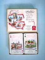 NOWE karty do gry polskie miasta malowane akwarelą Polska brydż i inne